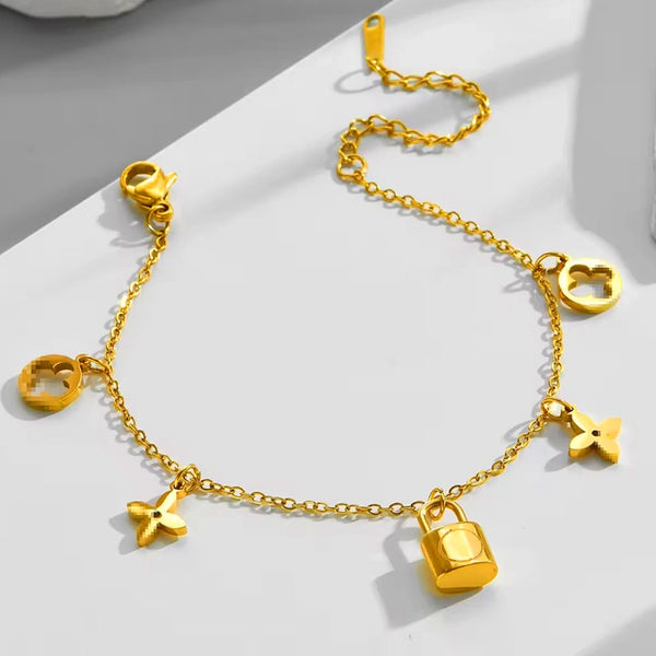 Lock Charm Bracelet
