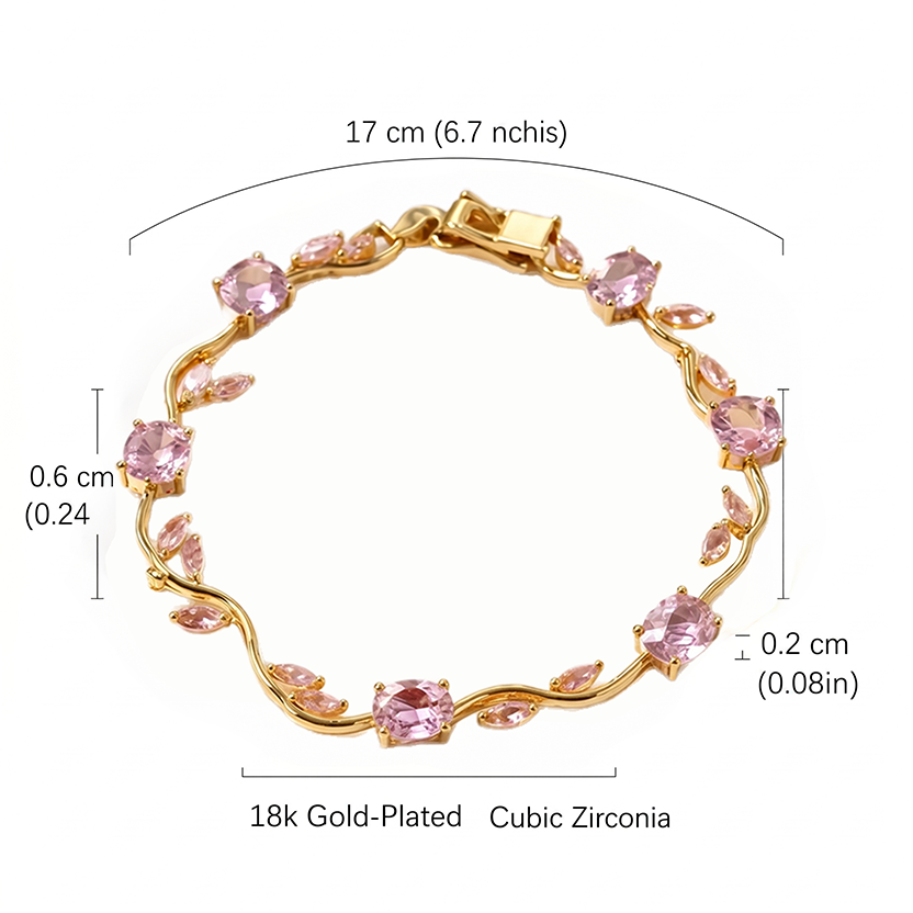 Blush Tulip Bracelet With Perfect Gift Packing