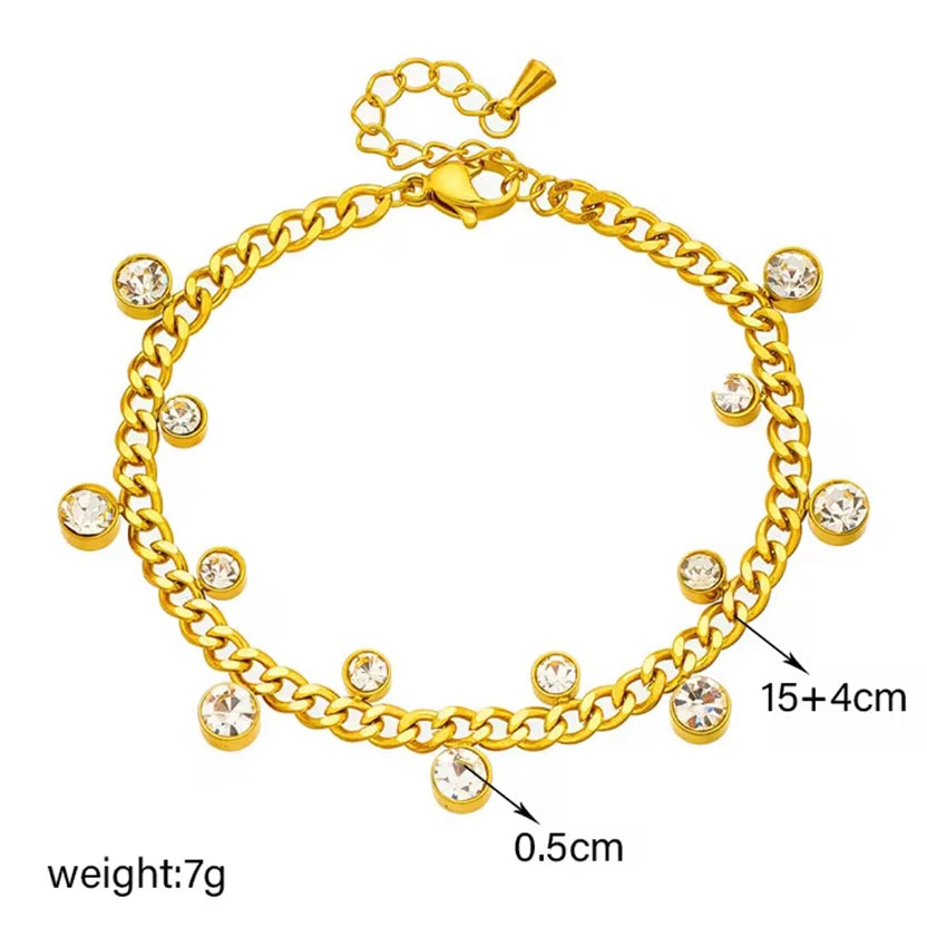 Crystal Charm Bracelet