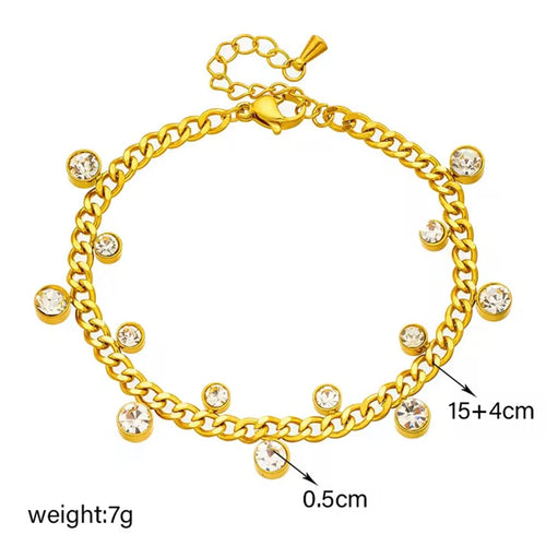 Crystal Charm Bracelet