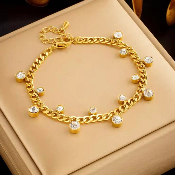 Crystal Charm Bracelet
