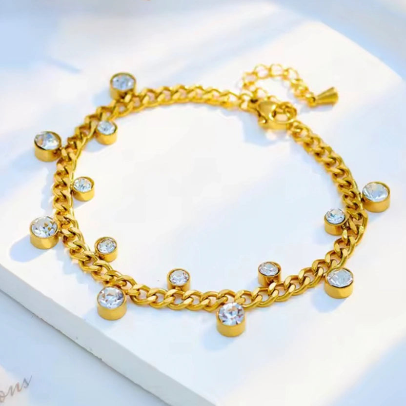 Crystal Charm Bracelet