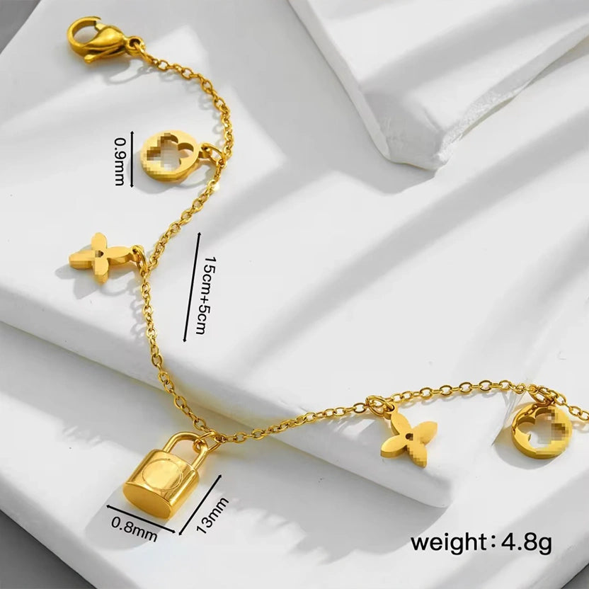 Lock Charm Bracelet