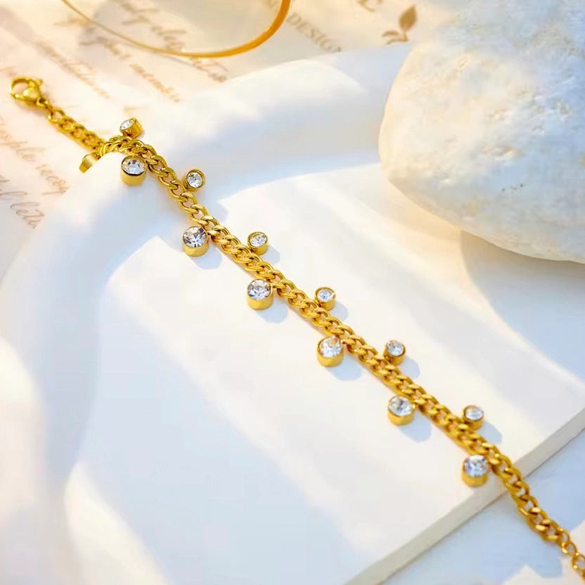 Crystal Charm Bracelet