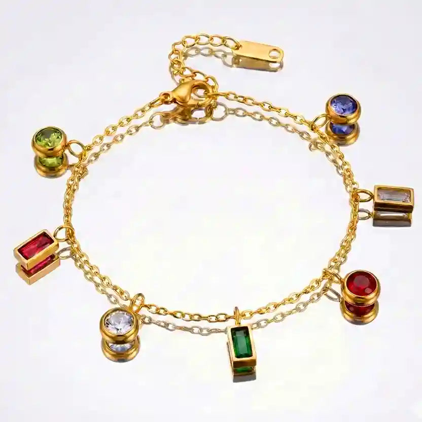 Multicolor Charm Bracelet
