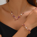 Pastel Tulip Necklace & Bracelet combo With Perfect Gift Packing