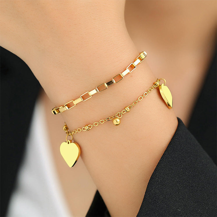 Heart Charm Bracelet