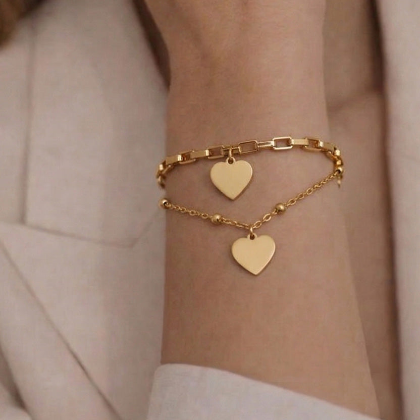Heart Charm Bracelet
